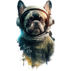 French Bulldog Astronaut