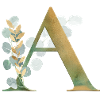 Monogramme personnalisable Eucalyptus A