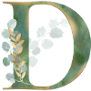 Customizable Monogram Eucalyptus D