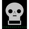 Schädel Totenkopf - Cyber Skull Hacker