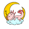Sleeping axolotl