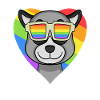 Rainbow - Lemur with glasses