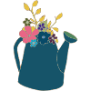 Watering can blue
