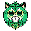 Cute little cat head