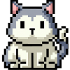 8bit 16bit pixelated cat
