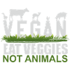 EAT VEGGIES NOT ANIMALS