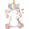 Cheerful unicorn