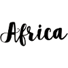 Africa lettering