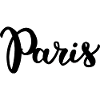 Paris lettering