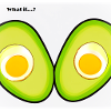 Avocado with egg