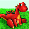 Roter Dinosaurier