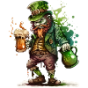 Leprechaun Green : Bière et Cruche