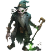 Zombie Wizard Goblin with Staff