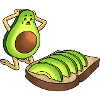 Traurige Avocado