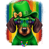 Saint-Patrick teckel Viennois Trèfle