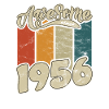 1956 Birthday Awesome since Retro