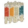1984 Birthday Awesome since Retro
