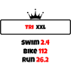 T shirt triathlon Distance XXL