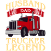 Husband Dad Trucker Legend