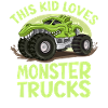 Dieses Kind Liebt Monstertrucks