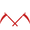 Totenkopf mit Sichel