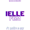 #pronounsarebeautiful ielle/fem