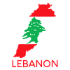 Libanon Flag Cedar Tree Beirut Libanesiske arabiske Ara