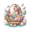 Mermaid in the Easter basket