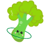 Kawaii Broccoli Hulahooping Gift
