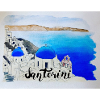 Oia à l'aquarelle