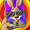 Kangaroo makes selfie gift