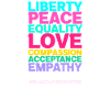 Love Peace Equality Diversity