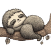 cute, sleeping sloth, sleep fashion