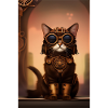 Cat Steampunk Style