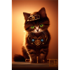 Cat Steampunk Style