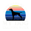 Vizsla Dog Lover Silhouette Vintage Sunset