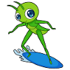 Caterpillar Surfer Surbrett