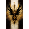 Mystical spirit with wings