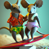 Two mice in Hawaii