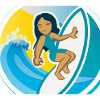 Fun surf sticker
