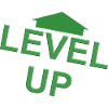 Level Up vert flèche