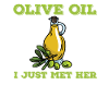 Funny olive oil design