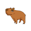 Capybara Girl Saying