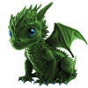 Green Baby Dragon
