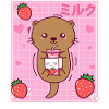Kawaii Seeotter Erdbeermilchshake Otaku