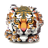 The pixel tiger