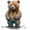 Teddy the grumpy bear