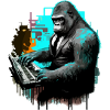 The gorilla musician