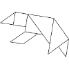 Polar Bear Tangram – Line Art