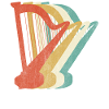 Retro Harp Instrument